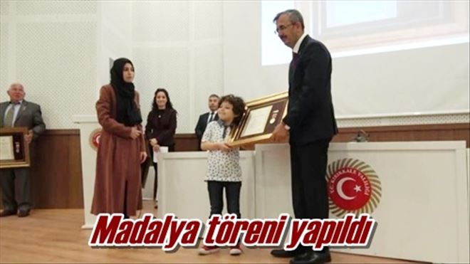 Madalya töreni yapıldı