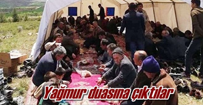 Yağmur duasına çıktılar