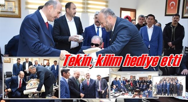 Tekin, kilim hediye etti