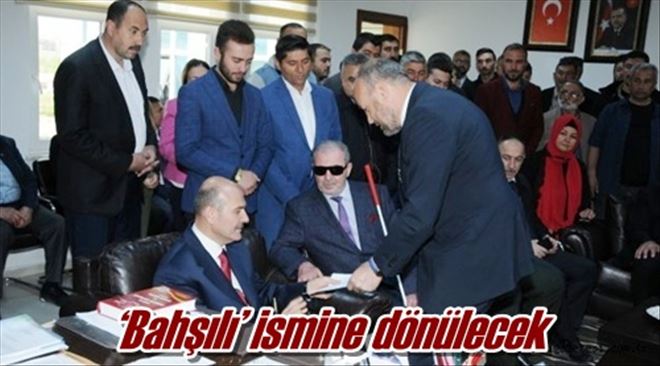 ?Bahşılı´ ismine dönülecek