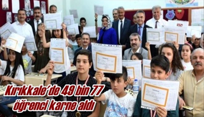 Kırıkkale´de 49 bin 77  öğrenci karne aldı