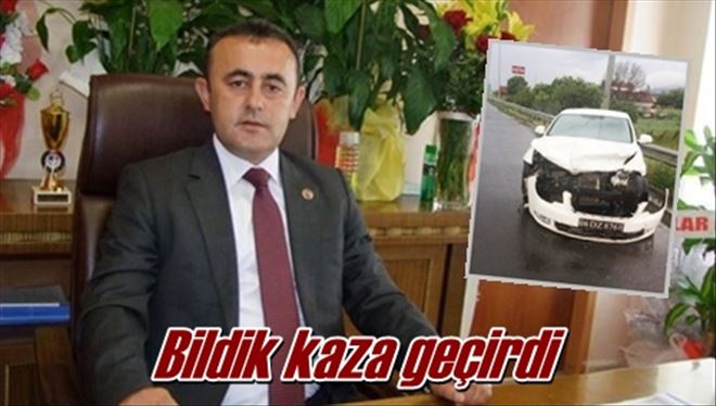 Bildik kaza geçirdi