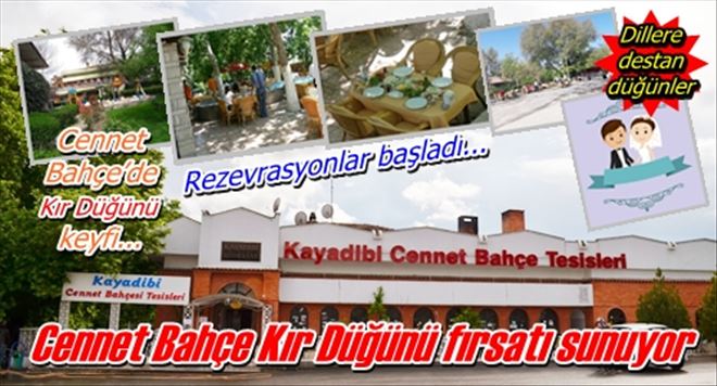 Cennet Bahçe´de düğün keyfi