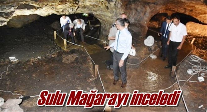 Sulu Mağarayı inceledi