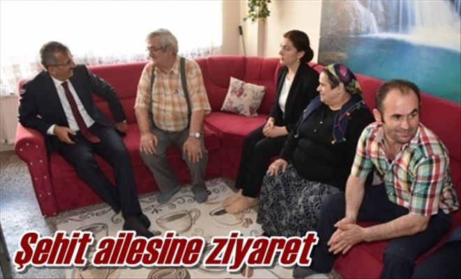 Şehit ailesine ziyaret