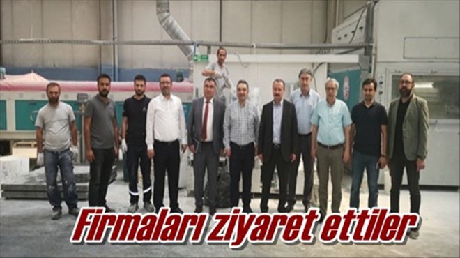 Firmaları ziyaret ettiler