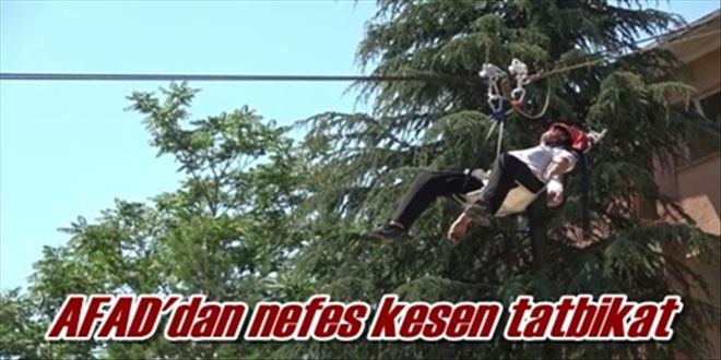 AFAD´dan nefes kesen tatbikat