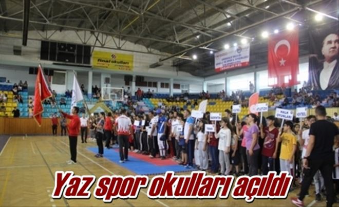 Yaz spor okulları açıldı
