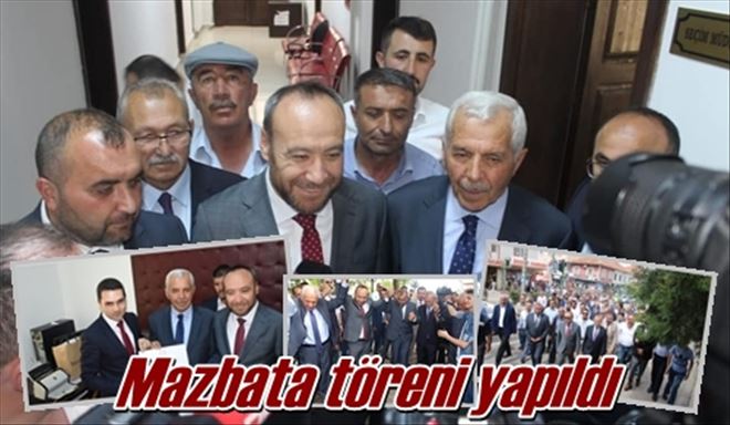Mazbata töreni yapıldı