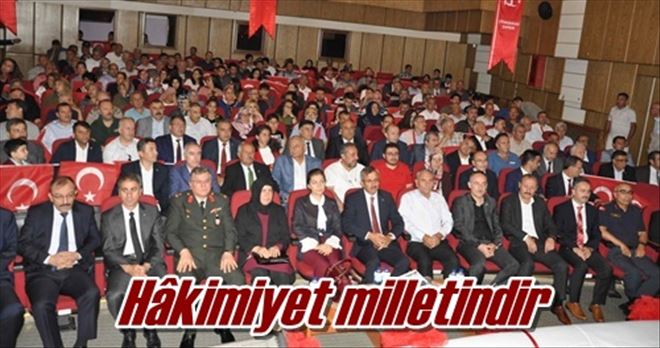 Hâkimiyet milletindir 