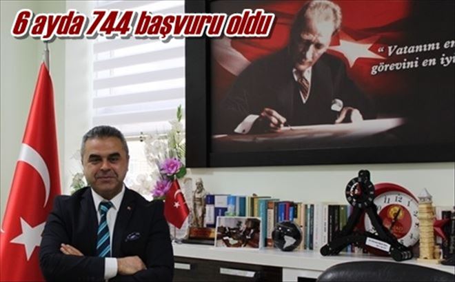 6 ayda 744 başvuru oldu