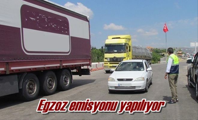 Egzoz emisyonu yapılıyor 