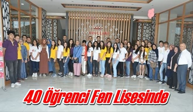 40 Öğrenci Fen Lisesinde