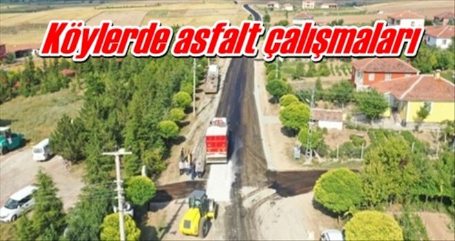 Köylerde asfalt çalışmaları