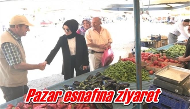 Pazar esnafına ziyaret