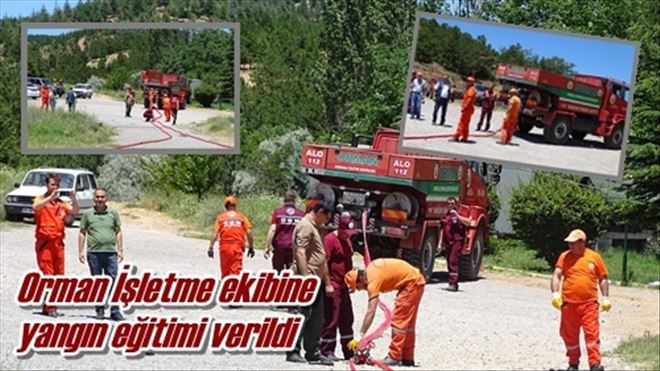 Orman İşletme ekibine yangın eğitimi verildi