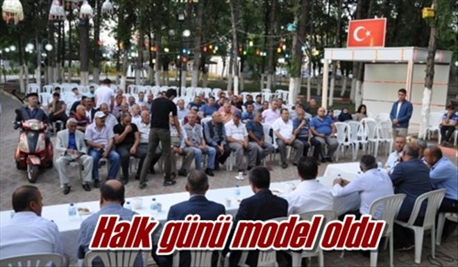 Halk günü model oldu