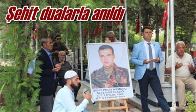 Şehit dualarla anıldı