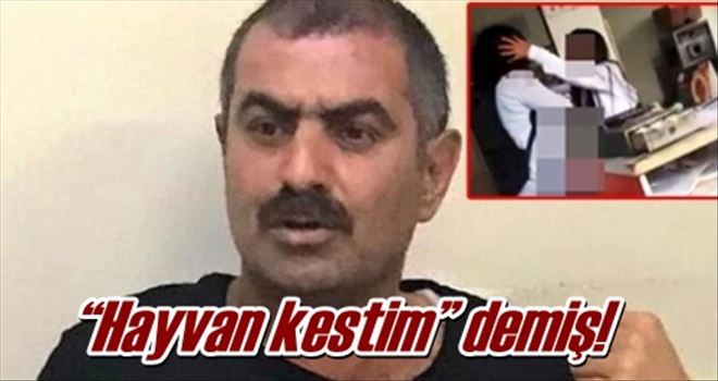 ?Hayvan kestim? demiş!