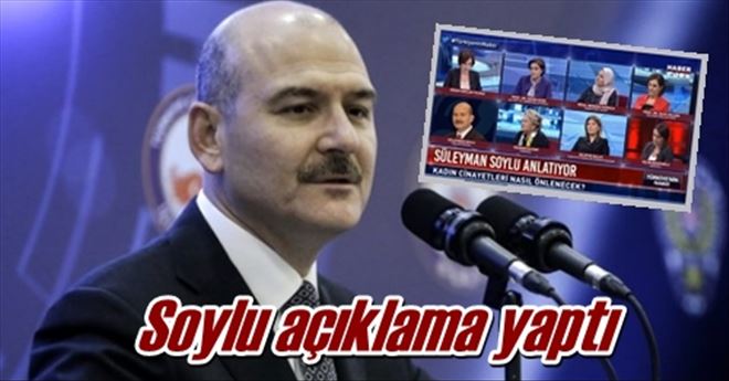 Soylu açıklama yaptı