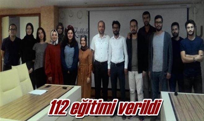 112 eğitimi verildi