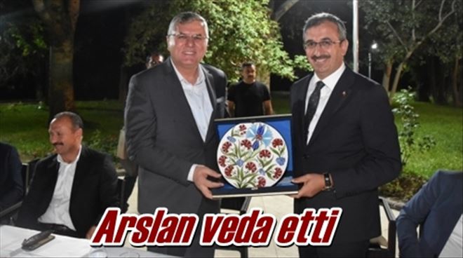 Arslan veda etti