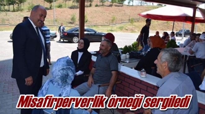 Misafirperverlik örneği sergiledi