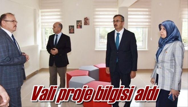 Vali proje bilgisi aldı