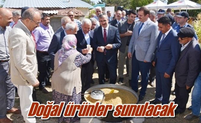 Doğal ürünler sunulacak