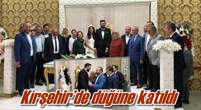 Kırşehir´de düğüne katıldı