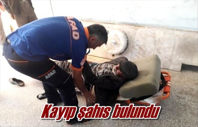 Kayıp şahıs bulundu