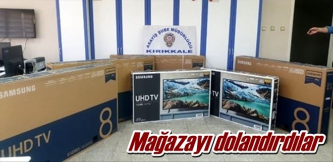 Mağazayı dolandırdılar