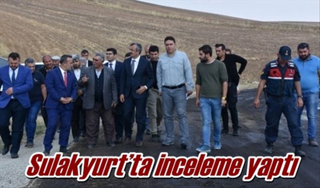 Sulakyurt´ta inceleme yaptı