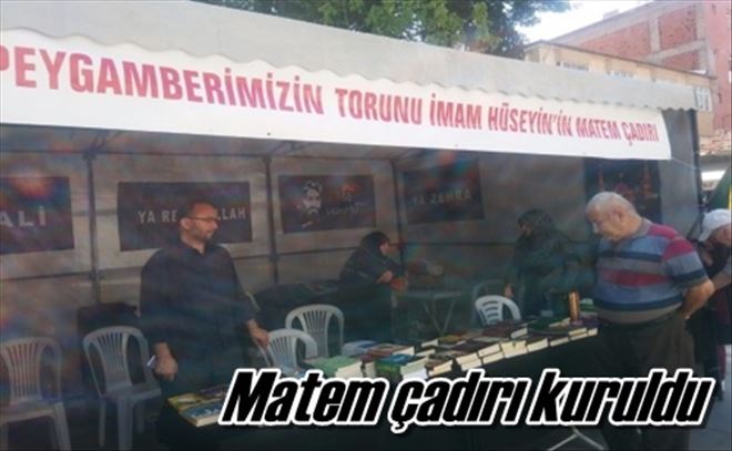 Matem çadırı kuruldu