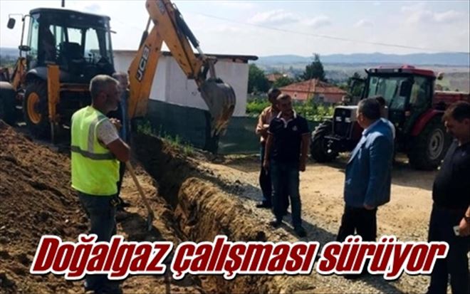 Doğalgaz çalışması sürüyor
