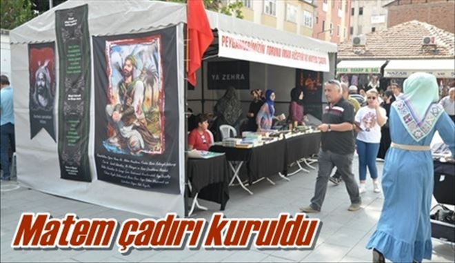 Matem çadırı kuruldu