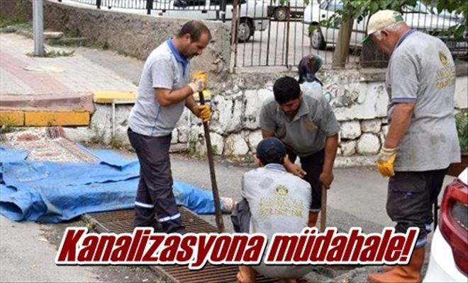 Kanalizasyona müdahale!