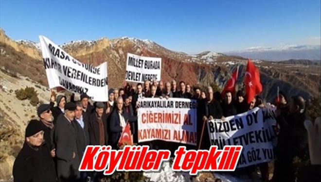 Köylüler tepkili