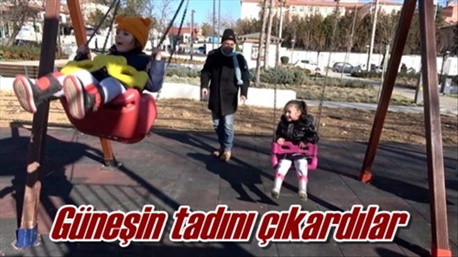 Güneşin tadını çıkardılar