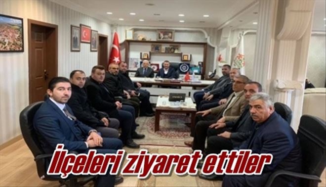 İlçeleri ziyaret ettiler