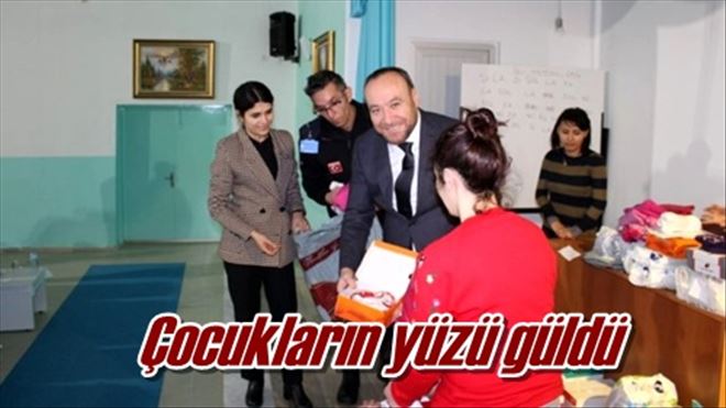 Çocukların yüzü güldü