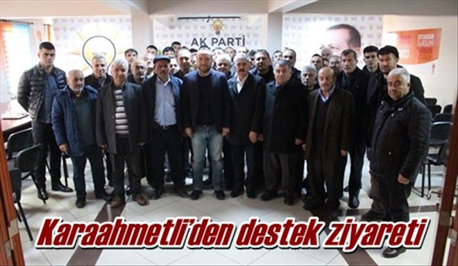 Karaahmetli´den destek ziyareti