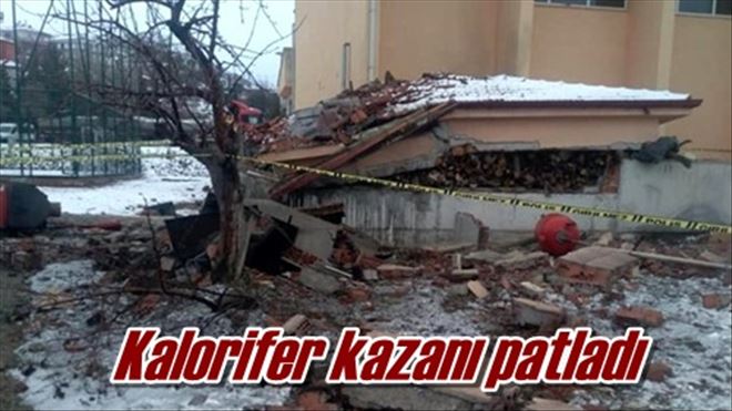 Kalorifer kazanı patladı
