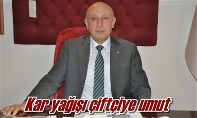 Kar yağışı çiftçiye umut