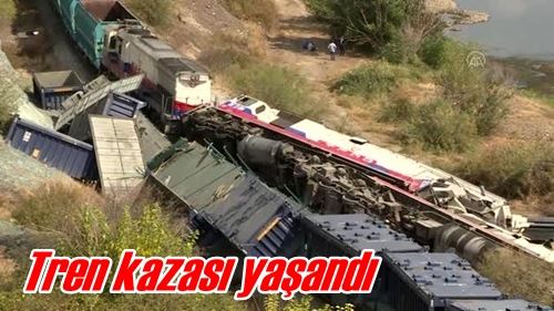 Tren kazası yaşandı