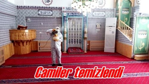 Camiler temizlendi