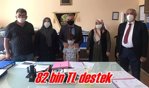 82 bin TL destek 