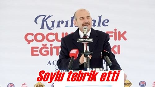 Soylu tebrik etti