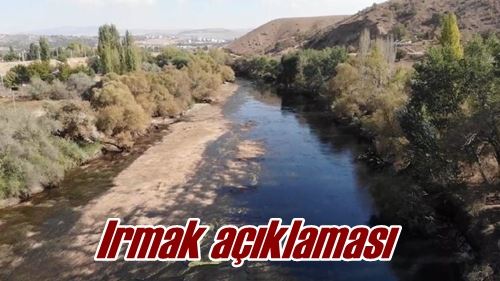 Irmak açıklaması