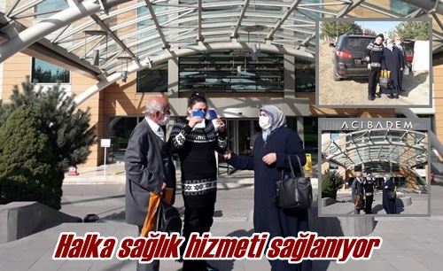 Halka sağlık hizmeti sağlanıyor